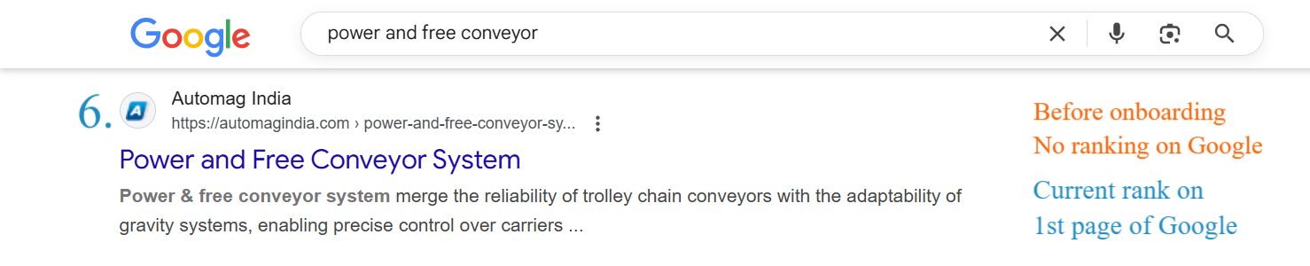 Google SERP results screenshot 2